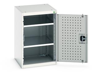 Bott Industial Tool Cupboards with Shelves Bott Perfo Door Cupboard 525Wx525Dx800mmH - 2 Shelves